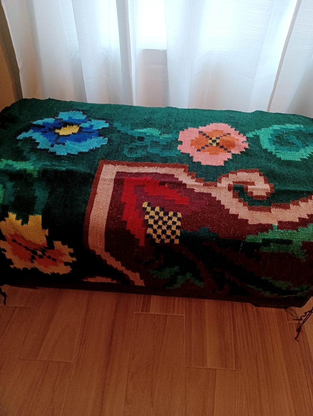 Vintage Wool Rug - Picture 2 of 4